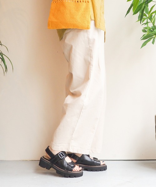 あしながおじさん(アシナガオジサン)の「厚底ベルトサンダル 6701565(サンダル・レディース・ブロンズ/ブラック/アイボリー・22.5cm/23.0cm/23.5cm/24.0cm/24.5cm)」の18枚目の写真
