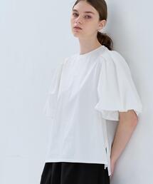 LANVIN en Bleu | コンビバルーンスリーブTシャツ(Tシャツ/カットソー)