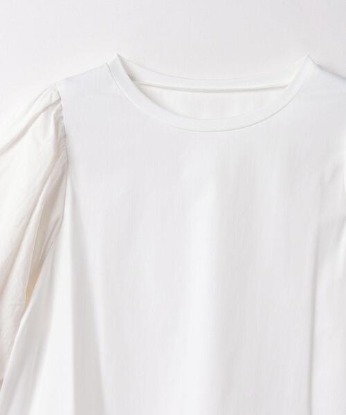 LANVIN en Bleu(ランバンオンブルー)の「コンビバルーンスリーブTシャツ(Tシャツ/カットソー・レディース・ブラック/オフホワイト/ベージュ・38)」の5枚目の写真