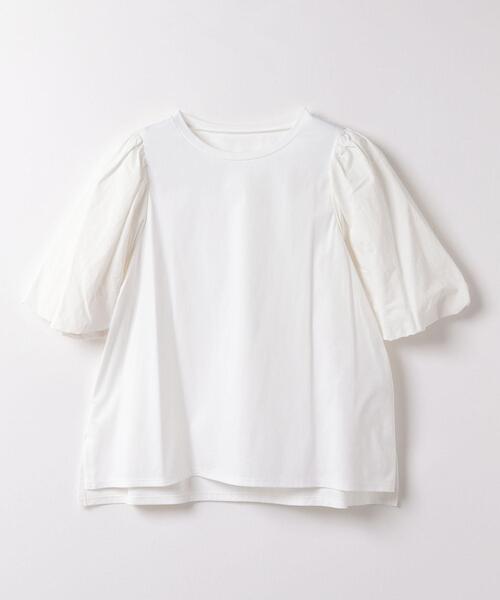 LANVIN en Bleu(ランバンオンブルー)の「コンビバルーンスリーブTシャツ(Tシャツ/カットソー・レディース・ブラック/オフホワイト/ベージュ・38)」の22枚目の写真