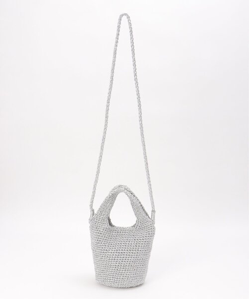 ikka（イッカ）の「こま編みクリテショルダーバッグ（ショルダーバッグ・レディース・グリーン/ベージュ/シルバー/ブラック・FREE）」の16枚目の写真