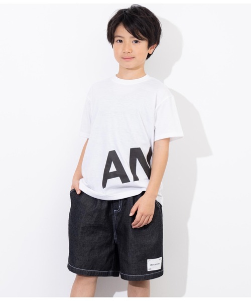 ANAP kids（アナップキッズ）の「ダンガリー5分丈ハーフパンツ（その他パンツ・キッズ・ブラック/ライトブルー・110cm/120cm/130cm）」の14枚目の写真