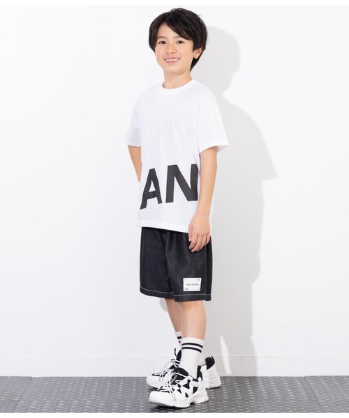 ANAP kids（アナップキッズ）の「ダンガリー5分丈ハーフパンツ（その他パンツ・キッズ・ブラック/ライトブルー・110cm/120cm/130cm）」の17枚目の写真