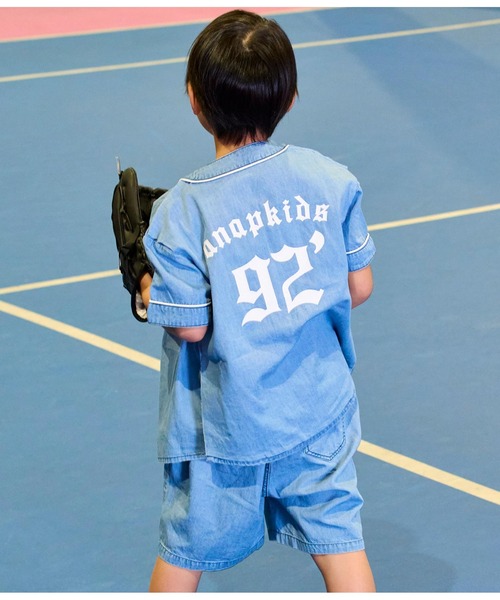 ANAP kids（アナップキッズ）の「ダンガリー5分丈ハーフパンツ（その他パンツ・キッズ・ブラック/ライトブルー・110cm/120cm/130cm）」の10枚目の写真