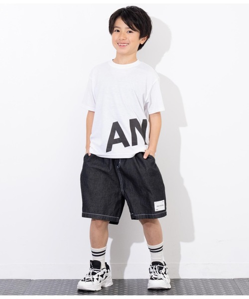 ANAP kids（アナップキッズ）の「ダンガリー5分丈ハーフパンツ（その他パンツ・キッズ・ブラック/ライトブルー・110cm/120cm/130cm）」の16枚目の写真