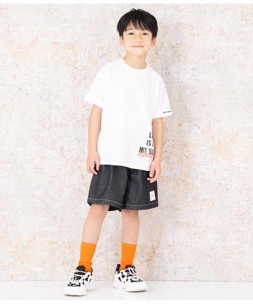 ANAP kids（アナップキッズ）の「ダンガリー5分丈ハーフパンツ（その他パンツ・キッズ・ブラック/ライトブルー・110cm/120cm/130cm）」の19枚目の写真