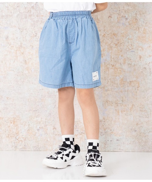 ANAP kids（アナップキッズ）の「ダンガリー5分丈ハーフパンツ（その他パンツ・キッズ・ブラック/ライトブルー・110cm/120cm/130cm）」の22枚目の写真