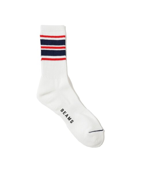 BEAMS(ビームス)の「カラーライン ソックス(ソックス/靴下・メンズ・ブラック/ネイビー/ホワイト・ONE SIZE)」の3枚目の写真