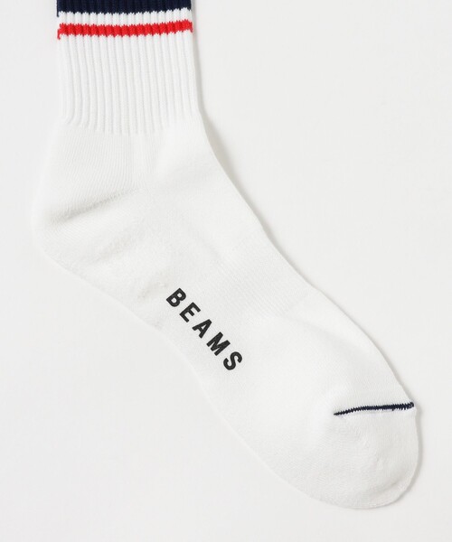 BEAMS(ビームス)の「カラーライン ソックス(ソックス/靴下・メンズ・ブラック/ネイビー/ホワイト・ONE SIZE)」の5枚目の写真