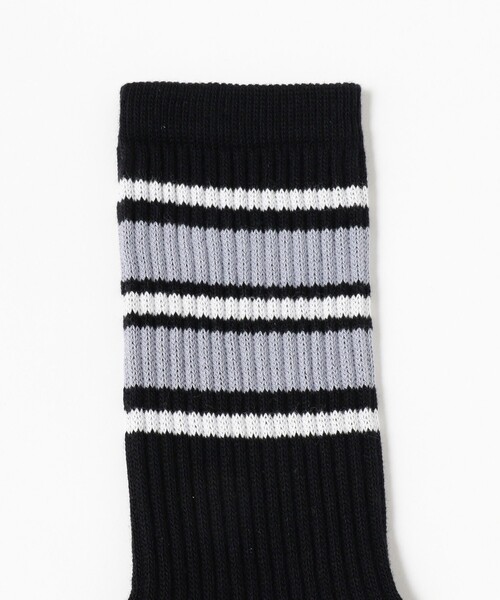 BEAMS(ビームス)の「カラーライン ソックス(ソックス/靴下・メンズ・ブラック/ネイビー/ホワイト・ONE SIZE)」の6枚目の写真