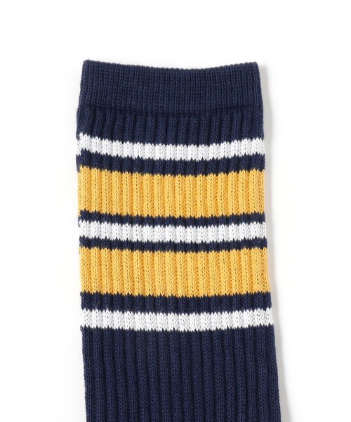 BEAMS(ビームス)の「カラーライン ソックス(ソックス/靴下・メンズ・ブラック/ネイビー/ホワイト・ONE SIZE)」の7枚目の写真