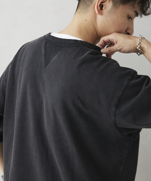 JOURNAL STANDARD relume（ジャーナルスタンダード　レリューム）の「ヴィンテージピグメント ライトスウェット Tシャツ（Tシャツ/カットソー・メンズ・ブラック/イエロー/ブルー/グリーン/ベージュ系その他/ブルー系その他・MEDIUM/LARGE）」の19枚目の写真