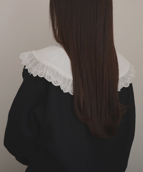 TONE SELECT GOODS（トーンセレクトグッズ）の「【resonance】レースデザイン ガーリー レトロ つけ襟【マルチウェイ】（付け襟・レディース・B/A/E/D/C・FREE）」の10枚目の写真