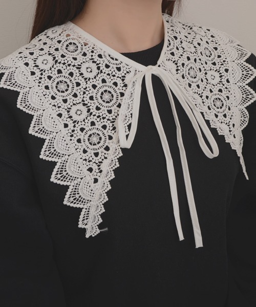 TONE SELECT GOODS（トーンセレクトグッズ）の「【resonance】レースデザイン ガーリー レトロ つけ襟【マルチウェイ】（付け襟・レディース・B/A/E/D/C・FREE）」の20枚目の写真