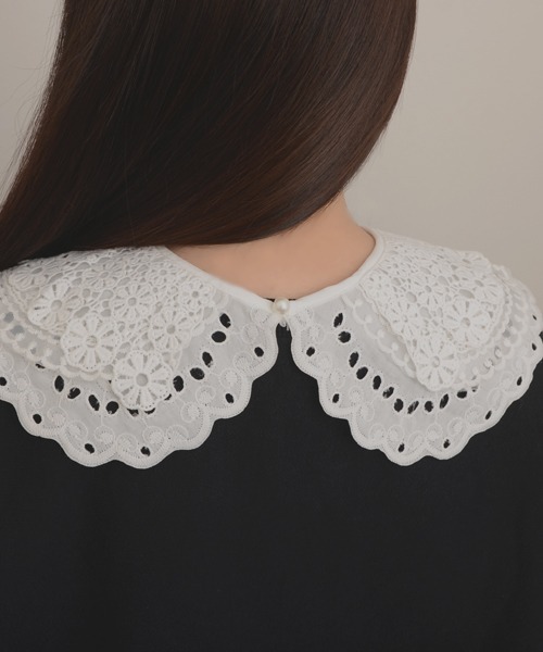 TONE SELECT GOODS（トーンセレクトグッズ）の「【resonance】レースデザイン ガーリー レトロ つけ襟【マルチウェイ】（付け襟・レディース・B/A/E/D/C・FREE）」の22枚目の写真