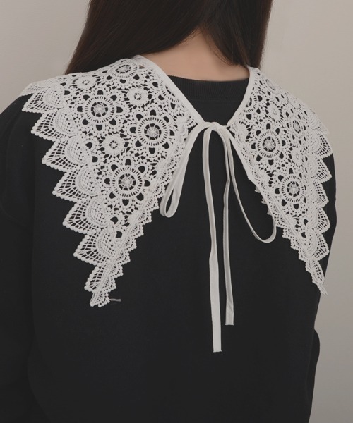 TONE SELECT GOODS（トーンセレクトグッズ）の「【resonance】レースデザイン ガーリー レトロ つけ襟【マルチウェイ】（付け襟・レディース・B/A/E/D/C・FREE）」の16枚目の写真