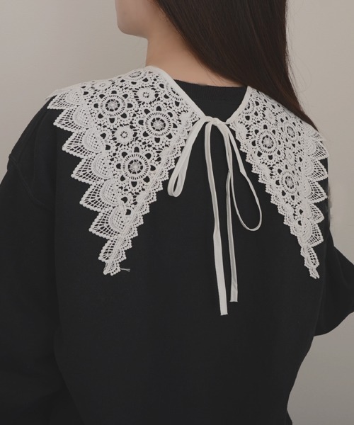 TONE SELECT GOODS（トーンセレクトグッズ）の「【resonance】レースデザイン ガーリー レトロ つけ襟【マルチウェイ】（付け襟・レディース・B/A/E/D/C・FREE）」の15枚目の写真