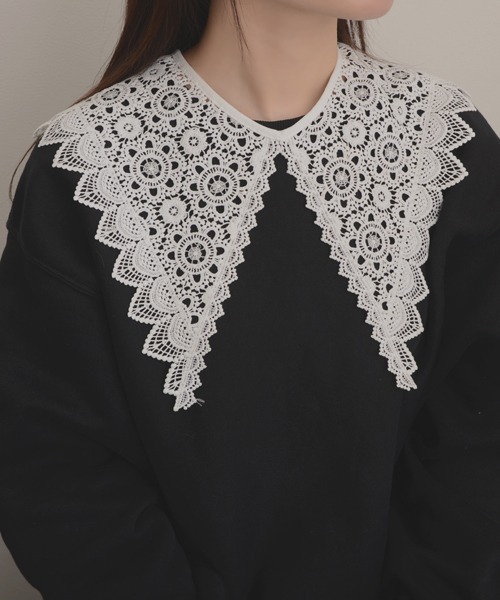 TONE SELECT GOODS（トーンセレクトグッズ）の「【resonance】レースデザイン ガーリー レトロ つけ襟【マルチウェイ】（付け襟・レディース・B/A/E/D/C・FREE）」の19枚目の写真