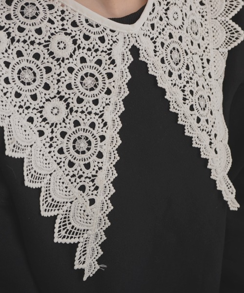 TONE SELECT GOODS（トーンセレクトグッズ）の「【resonance】レースデザイン ガーリー レトロ つけ襟【マルチウェイ】（付け襟・レディース・B/A/E/D/C・FREE）」の18枚目の写真