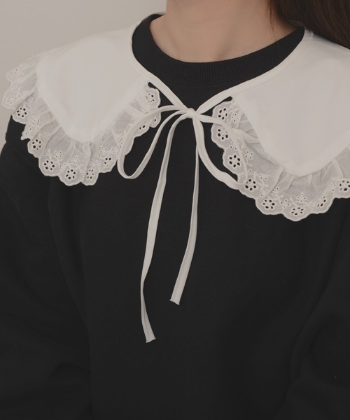 TONE SELECT GOODS（トーンセレクトグッズ）の「【resonance】レースデザイン ガーリー レトロ つけ襟【マルチウェイ】（付け襟・レディース・B/A/E/D/C・FREE）」の14枚目の写真