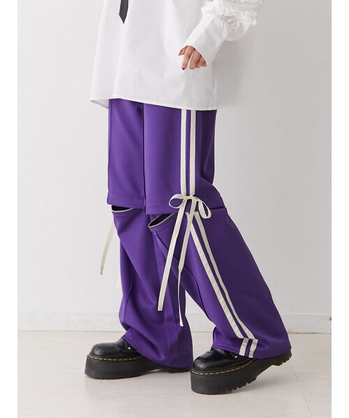 jouetie（ジュエティ）の「2WAYレングスラインジャージパンツ（その他