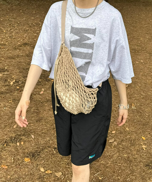 CIAOPANIC TYPY（チャオパニックティピー）の「【UNISEX】マクラメワンショルダーバッグ（ショルダーバッグ・メンズ・ベージュ/ブラック/ブルー・ONE SIZE）」の10枚目の写真