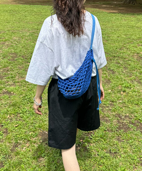 CIAOPANIC TYPY（チャオパニックティピー）の「【UNISEX】マクラメワンショルダーバッグ（ショルダーバッグ・メンズ・ベージュ/ブラック/ブルー・ONE SIZE）」の12枚目の写真