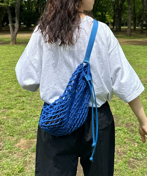 CIAOPANIC TYPY（チャオパニックティピー）の「【UNISEX】マクラメワンショルダーバッグ（ショルダーバッグ・メンズ・ベージュ/ブラック/ブルー・ONE SIZE）」の13枚目の写真