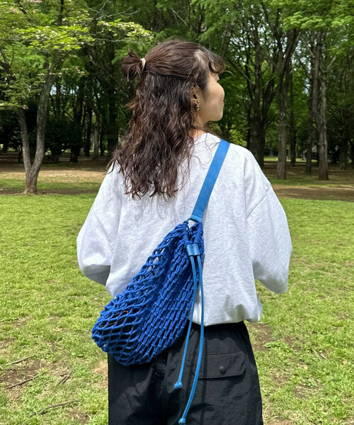 CIAOPANIC TYPY（チャオパニックティピー）の「【UNISEX】マクラメワンショルダーバッグ（ショルダーバッグ・メンズ・ベージュ/ブラック/ブルー・ONE SIZE）」の14枚目の写真