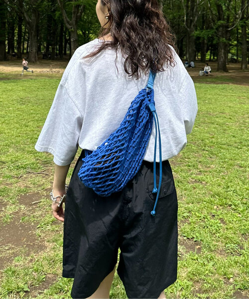 CIAOPANIC TYPY（チャオパニックティピー）の「【UNISEX】マクラメワンショルダーバッグ（ショルダーバッグ・メンズ・ベージュ/ブラック/ブルー・ONE SIZE）」の15枚目の写真