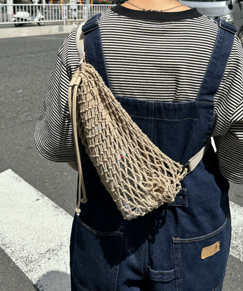 CIAOPANIC TYPY（チャオパニックティピー）の「【UNISEX】マクラメワンショルダーバッグ（ショルダーバッグ・メンズ・ベージュ/ブラック/ブルー・ONE SIZE）」の19枚目の写真