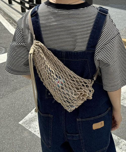 CIAOPANIC TYPY（チャオパニックティピー）の「【UNISEX】マクラメワンショルダーバッグ（ショルダーバッグ・メンズ・ベージュ/ブラック/ブルー・ONE SIZE）」の20枚目の写真