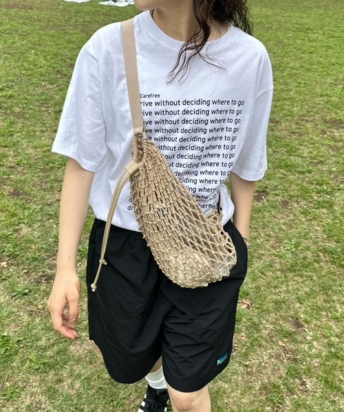 CIAOPANIC TYPY（チャオパニックティピー）の「【UNISEX】マクラメワンショルダーバッグ（ショルダーバッグ・メンズ・ベージュ/ブラック/ブルー・ONE SIZE）」の2枚目の写真