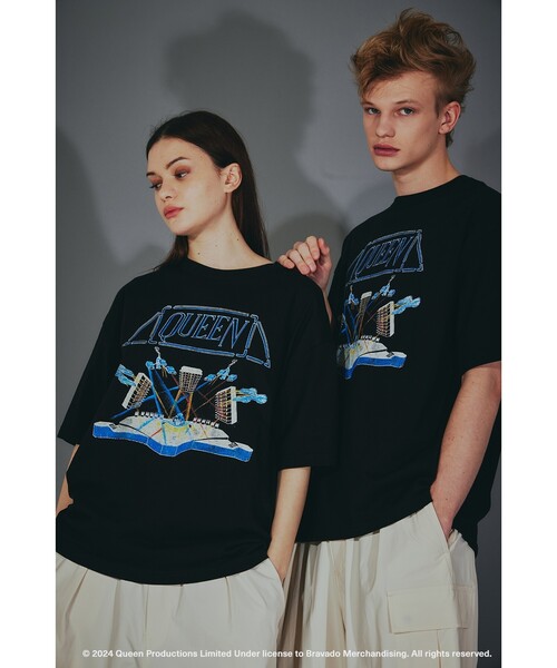 tk.TAKEO KIKUCHI(ティーケータケオキクチ)の「◆【EXCLUSIVE】オーバーサイズ バンドTシャツ(Tシャツ/カットソー・レディース・ホワイト系1/ブラック/ブラック系/ホワイト・03/02)」の4枚目の写真