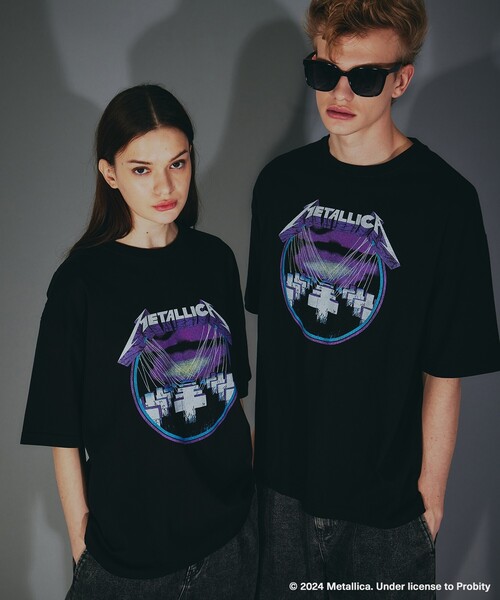 tk.TAKEO KIKUCHI(ティーケータケオキクチ)の「◆【EXCLUSIVE】オーバーサイズ バンドTシャツ(Tシャツ/カットソー・レディース・ホワイト系1/ブラック/ブラック系/ホワイト・03/02)」の3枚目の写真