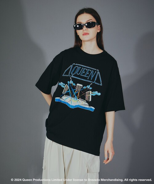 tk.TAKEO KIKUCHI(ティーケータケオキクチ)の「◆【EXCLUSIVE】オーバーサイズ バンドTシャツ(Tシャツ/カットソー・レディース・ホワイト系1/ブラック/ブラック系/ホワイト・03/02)」の17枚目の写真