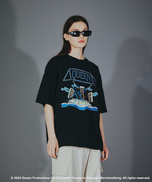 tk.TAKEO KIKUCHI(ティーケータケオキクチ)の「◆【EXCLUSIVE】オーバーサイズ バンドTシャツ(Tシャツ/カットソー・レディース・ホワイト系1/ブラック/ブラック系/ホワイト・03/02)」の18枚目の写真