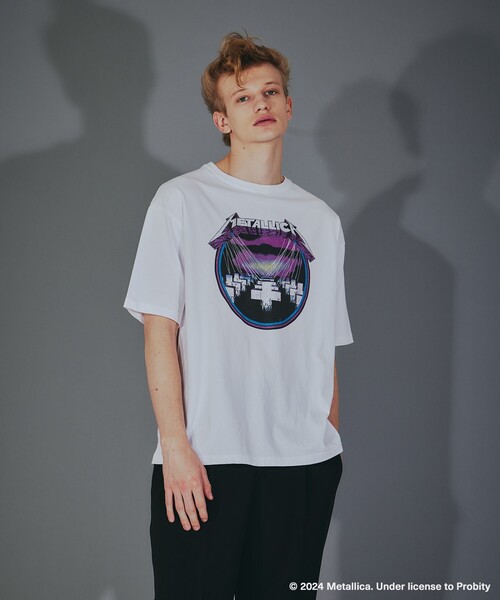 tk.TAKEO KIKUCHI(ティーケータケオキクチ)の「◆【EXCLUSIVE】オーバーサイズ バンドTシャツ(Tシャツ/カットソー・レディース・ホワイト系1/ブラック/ブラック系/ホワイト・03/02)」の6枚目の写真