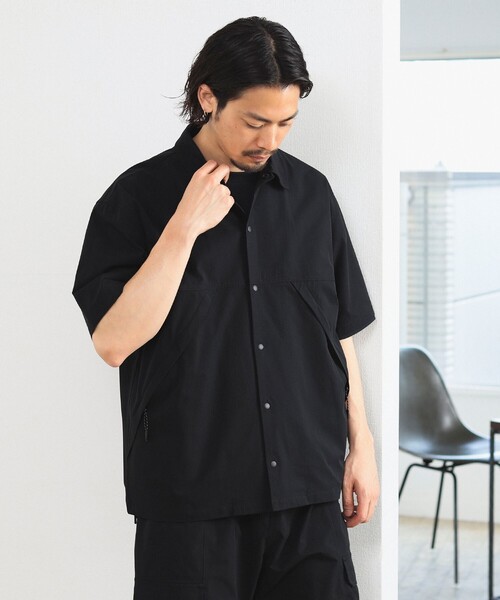 B:MING by BEAMS（ビーミングバイビームス）の「B:MING by BEAMS / ランド アンド ウォーター メッシュ シャツ（セットアップ対応）（シャツ/ブラウス・メンズ・ブラック/ブラウン系その他5・MEDIUM/LARGE/X-LARGE/SMALL）」の11枚目の写真