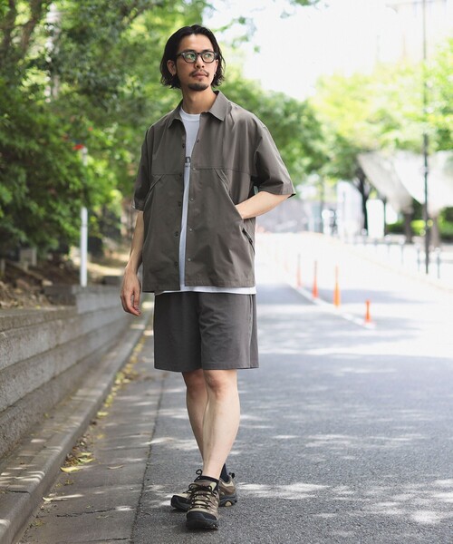 B:MING by BEAMS（ビーミングバイビームス）の「B:MING by BEAMS / ランド アンド ウォーター メッシュ シャツ（セットアップ対応）（シャツ/ブラウス・メンズ・ブラック/ブラウン系その他5・MEDIUM/LARGE/X-LARGE/SMALL）」の13枚目の写真