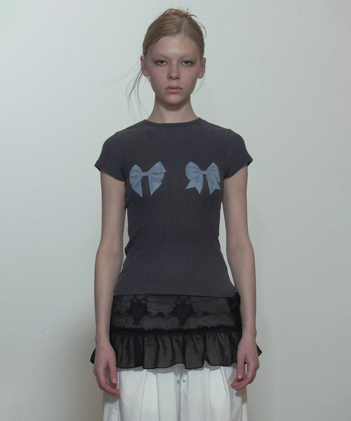 新品　Sculptor Bow Bow Baby Tee ボウボウベイビーT SCULPTOR（スカルプター）の「Bow Bow Baby Tee/ボウボウ