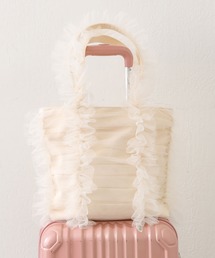 OLIVE des OLIVE | 【A4対応/大容量】Aimerianejoieチュールフリルキャリーオントート　1041200090(トートバッグ)