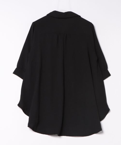 MHBG TOKYO(エムエイチビージートーキョー)の「オープンカラースキッパーシャツ モチーフ付き(シャツ/ブラウス・レディース・イエロー/マスタード/グリーン系その他/レッド/グリーン/チャコールグレー/ブラック・FREE)」の8枚目の写真