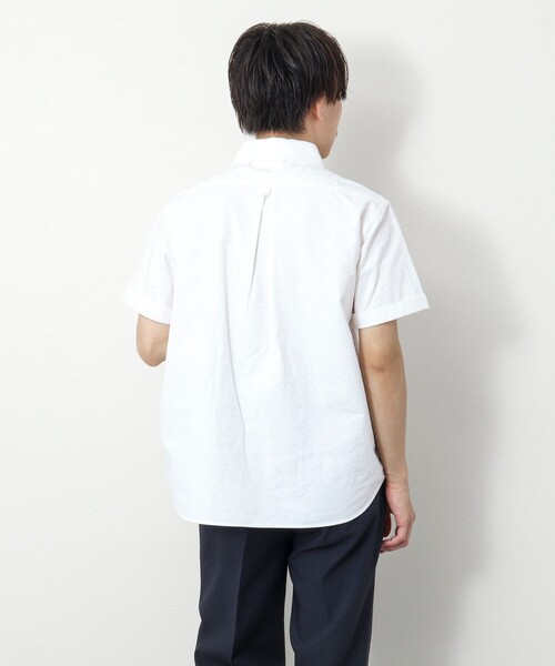 DANTON(ダントン)の「【DANTON/ダントン】SOX ROUND COLLAR PO SHIRT S/S 丸襟 半袖 プルオーバーシャツ(シャツ/ブラウス・メンズ・ホワイト/キナリ/ブルー・40/42/44/38)」の7枚目の写真