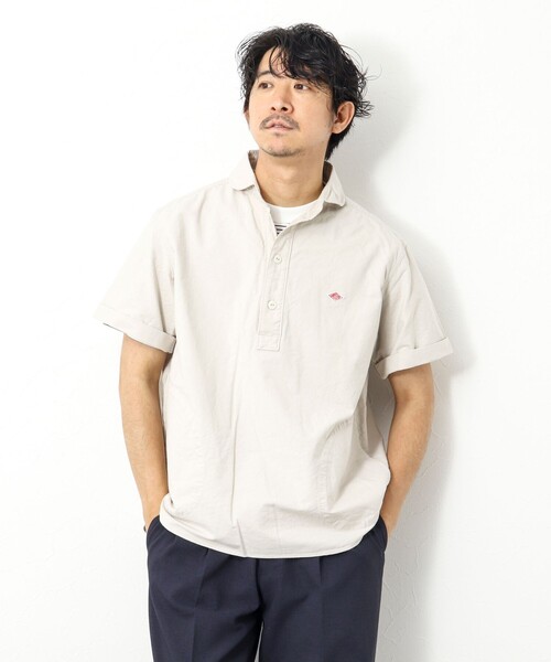 DANTON(ダントン)の「【DANTON/ダントン】SOX ROUND COLLAR PO SHIRT S/S 丸襟 半袖 プルオーバーシャツ(シャツ/ブラウス・メンズ・ホワイト/キナリ/ブルー・40/42/44/38)」の17枚目の写真