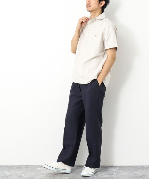 DANTON(ダントン)の「【DANTON/ダントン】SOX ROUND COLLAR PO SHIRT S/S 丸襟 半袖 プルオーバーシャツ(シャツ/ブラウス・メンズ・ホワイト/キナリ/ブルー・40/42/44/38)」の19枚目の写真