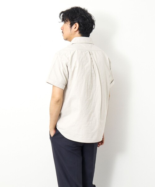 DANTON(ダントン)の「【DANTON/ダントン】SOX ROUND COLLAR PO SHIRT S/S 丸襟 半袖 プルオーバーシャツ(シャツ/ブラウス・メンズ・ホワイト/キナリ/ブルー・40/42/44/38)」の20枚目の写真
