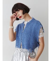 jouetie | ダメージヘム2WAYZIPベスト(ベスト)