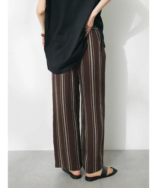 CRAFT STANDARD BOUTIQUE（クラフトスタンダードブティック）の「リネンレーヨンストライプイージーパンツ（その他パンツ・レディース・ベージュ系その他2/ブラウン系その他4・M/L）」の7枚目の写真