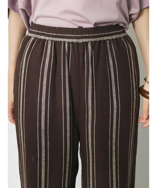 CRAFT STANDARD BOUTIQUE（クラフトスタンダードブティック）の「リネンレーヨンストライプイージーパンツ（その他パンツ・レディース・ベージュ系その他2/ブラウン系その他4・M/L）」の8枚目の写真